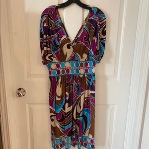 Maggy London print dress size 12
